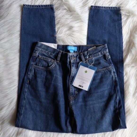 NEW Anthropologie M.i.H High Rise Straight Leg Cropped Jeans Size 25 - Picture 7 of 11